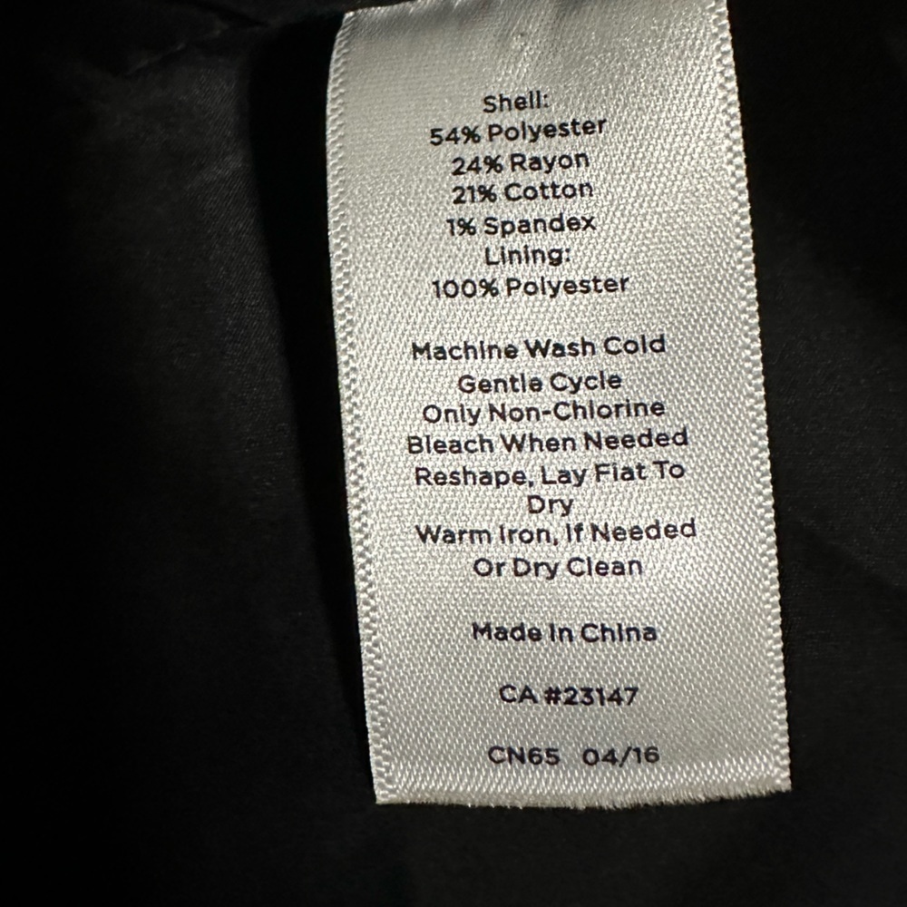 Talbots One Button Blazer Black and White Tweed Jacket - Size S - Picture 7 of 10